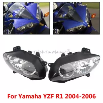 Аксессуары для мотоциклов Yamaha YZF R1 2004-2006 передняя фара из АБС-пластика передняя фара корпус корпуса лампы в сборе
