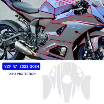 Аксессуары для мотоциклов YAMAHA YZF R7 YZFR7 2022-2024, полный комплект для защиты лобового стекла от краски, ТПУ наклейка для защиты корпуса