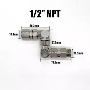 Аксессуары для насоса-распылителя краски с вращающимся шарниром, нержавеющая сталь, 1/4 1/2 3/8, клапан с ручкой Z-типа, смазочный насос с поворотом на 360 градусов