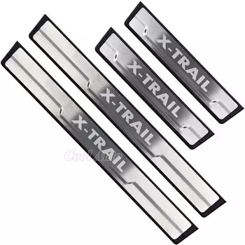 Аксессуары для Nissan X-Trail T33 T32, 2025 2024, 2023-2014, защитная накладка на порог из нержавеющей стали, накладка, защита