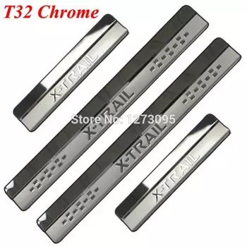 Аксессуары для Nissan X-Trail XTrail T32 T31, 2024, 2023, 2022-2008, защитная Накладка на порог автомобиля из нержавеющей стали, защитная накладка