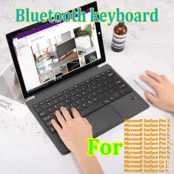 Аксессуары для планшетов магнитная беспроводная клавиатура с тачпадом Bluetooth для Microsoft Surface Go и Microsoft Surface Pro
