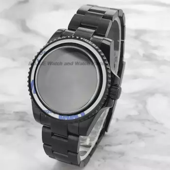 Аксессуары для японских часов Nh35, черный ремешок из нержавеющей стали для часов Submariner