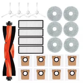 Аксессуары для робота-пылесоса Xiaomi X20 + / X20 Plus, запчасти, основная боковая щетка, Hepa фильтр, Швабра, тканевая запчасть для пылесоса