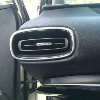 Аксессуары для салона автомобиля, для Toyota Prius 2016, 2017, 2018, черная краска, боковые вентиляционные крышки, отделка, украшение для выхода переменного тока