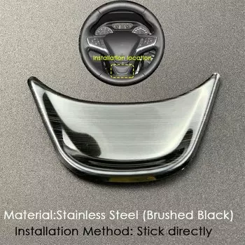 Аксессуары для стайлинга автомобиля, накладка на рулевое колесо, стальная наклейка для Chevrolet Equinox Malibu 2017-22/ Opel Ampera Buick Velite 5