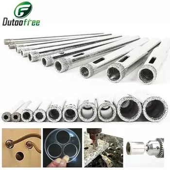 Кольцевые сверла дутоofree с алмазным покрытием 3 мм, 4 мм, 5 мм, 6 мм, 8 мм