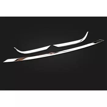 Аксессуары для Volkswagen ID.4 ID4 2021-2022 хромированный передний бампер из нержавеющей стали защитная литьевая крышка отделка 3 шт.