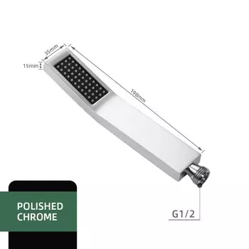 Аксессуары для ванной комнаты, насадка для душа, насадка для душа высокого давления, матовая нержавеющая сталь, цвет, твердая латунь, квадратный изгиб, ручной