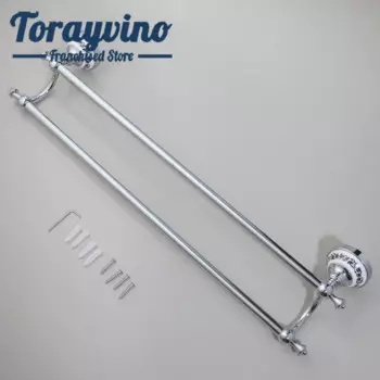 Аксессуары для ванной комнаты TORAYVINO, хромированный держатель для полотенец, бумаги, держатель для полотенец, кольцо для полотенец, держатель для туалетной щетки, настенный