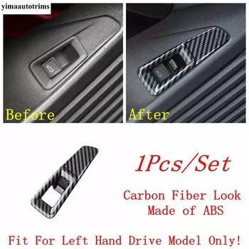 Аксессуары из углеродного волокна для VW Volkswagen ID.4 ID4 2021-2024, рамка для рулевого колеса фары, держатель стакана для воды, отделка панели