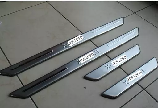 Аксессуары подходят для NISSAN X-TRAIL XTRAIL T31 2008 2009 2010 2011 2012 накладки на пороги двери Противоударная накладка