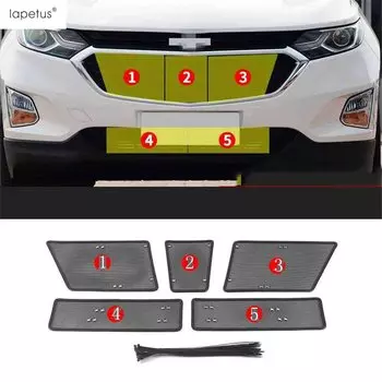 Аксессуары, пригодные для Chevrolet Equinox 2017 2018 2019 2020 2021 2022, передняя сетка от насекомых, решетка, защитная молдинговая крышка, комплект отделки