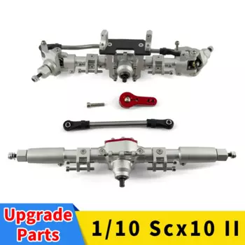 Axial scx10 ii 2 Запчасти для модификации металлический корпус прямая передняя и задняя оси для 1/10 90046 AX90060 аксессуары для радиоуправляемых автомобилей