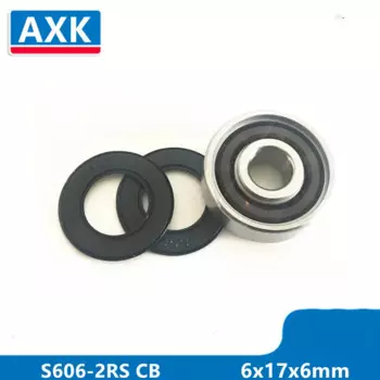 Axk S606-2rs нержавеющая сталь 440c Гибридный Керамический шарикоподшипник с глубоким желобом 6x17x6 мм Cb