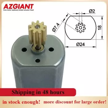 AZGIANT FC-280SC/PC 22125 Автомобильный Электрический двигатель для дверного замка micro DC, высокоскоростной редукторный двигатель для автомобильного зеркала заднего вида, 9 зубьев