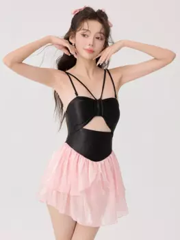 Ажурная сексуальная юбка бикини для женщин Perty Lovely с высокой талией танкини в пляжном стиле тонкий женский купальник без рукавов с открытой спиной