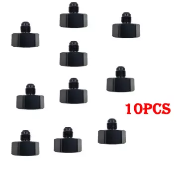 Азотная бутылочная гайка адаптер с шайбой (черный, 4AN)