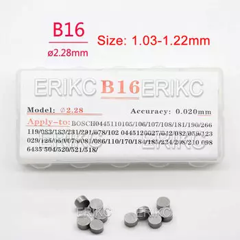 B16 1,03-1,22 мм Регулировочные прокладки дизельного инжектора B16 Шайба форсунки впрыска топлива Уплотнительное стальное кольцо для прокладок распылителя Bosch