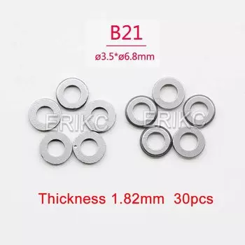 B21 Common Rail дизельные форсунки Регулировочные прокладки B21 Комплекты прокладок шайбы форсунки Размер 1,15-1,82 мм для форсунки распылителя DENSO