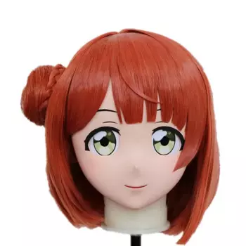 (B56) индивидуальная лифтизирующая маска для кроссдреспинга с задней оболочкой силиконовая аниме LoveLive ueharia Ayumu маска кигуруми косплей