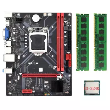 B85M VHL Настольная материнская плата + I3-3240 CPU + 2X DDR3 1600 МГц 8 ГБ ОЗУ LGA 1155 USB 3.0 SATA 3.0 Материнская плата компьютера Простая установка