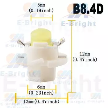 B8.3D B8.4D B8.5D 10 шт. 12 В COB светодиодные лампы для автомобиля, мотоцикла, интерьер приборной панели, индикаторные лампы для чтения, белый, красный, синий, янтарный