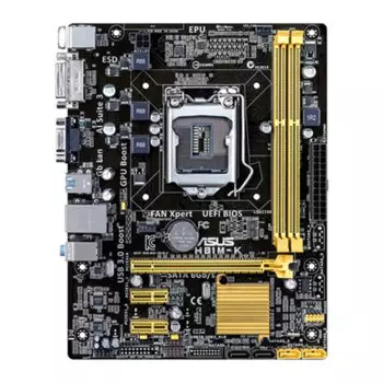 Б/у материнская плата Asus H81M-K для настольных ПК H81 с разъемом LGA 1150 i3 i5 i7 DDR3 16G Micro-ATX, оригинальная материнская плата