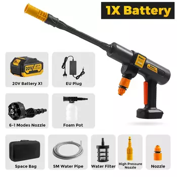 BABEQ Бесщеточный электрический пистолет высокого давления для мойки автомобиля