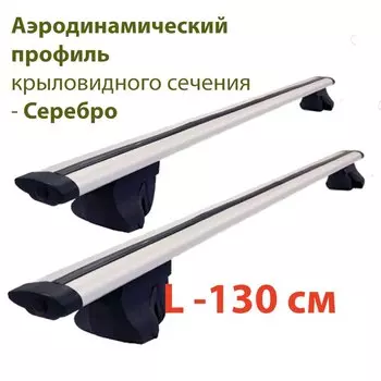 Багажник для Lada Niva Travel (Нива Тревел) на рейлинги с просветом. Комплект крепления FAVORIT с поперечинами