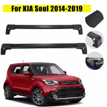 Багажник на крышу автомобиля, поперечные рейки для KIA Soul 2014-2019 SUV, багаж, каяк, грузовой карман, тяжелый корпус, рейка на крышу с нагрузкой 4 ключами фунтов