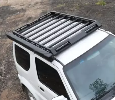 Багажники на крышу подходят для Suzuki Jimny JB33 JB43 1998-2018, верхние багажники на крышу, перекладина для багажа (с светодиодным фонарем)