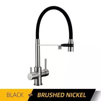 Bagnolux Латунный кухонный кран с двойной ручкой