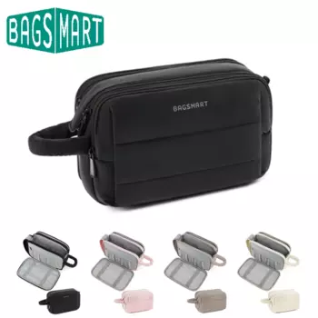 BAGSMART пушистая косметичка из полиэстера
