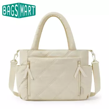 BAGSMART Легкая стеганая сумка-тоут