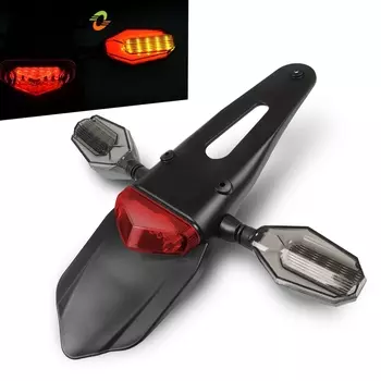 Байк для грязи для Yamaha YZ YZF WR WRF TTR 125 250 400 450 426 YZ250F WR450F Предупреждающий тормозной указатель поворота для номерного знака