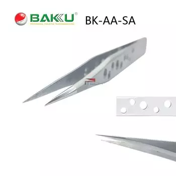 Баку BK AA-Sa тонкий наконечник из нержавеющей стали нескользящий антикислотный и статический Пинцет для ремонта