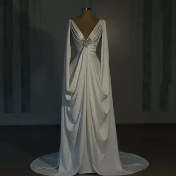 Бальное платье-Русалка с V-образным вырезом, в стиле бохо