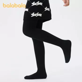 Balabala детские колготки для девочек 2024 весна и осень Новый стиль Детские хлопковые носки для девочек