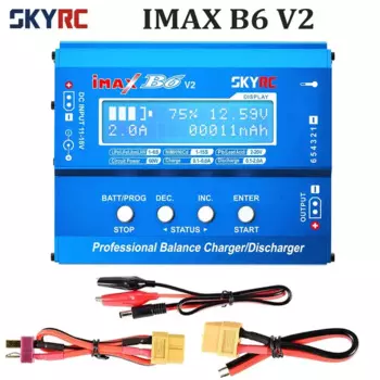 Балансирующее зарядное устройство SKYRC IMAX B6 V2 6A 60 Вт для NiMH NiCD LiHV NiCd Li-Ion аккумуляторов, зарядное устройство для DJI Mavic/Inspire