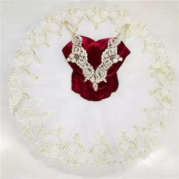 Балетная пачка, темно-красная, фиолетовая, лебедь, озеро, балерина, блинная пачка, для девочек, женщин, для взрослых, детское балетное платье, детские танцевальные костюмы, платье-пачка