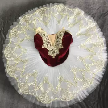 Балетная пачка темно-красного и фиолетового цвета с Лебединым озером, балетная пачка для девочек, балетное платье для взрослых и детей, детские танцевальные костюмы, платье-пачка