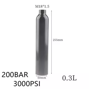 HPA M18*1,5 0,22 л/0,3 л Станция для подводного плавания Газовый баллон высокого давления 200 бар 3000 фунтов на квадратный дюйм Воздушный бак Cilindro для аквариумных фитингов для дайвинга