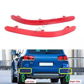 Бампер света для Volkswagen Touareg 2002 2003 2004 2005 2006 2007 2008 2009 2010 автомобиль-Стайлинг задний бампер отражатель свет