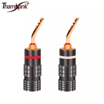 2шт/1 пара 2 мм Банановый разъем Провод динамика Банановые заглушки с винтовым замком Позолоченный Банановый Разъем Усилитель Аудио Кабель Адаптер