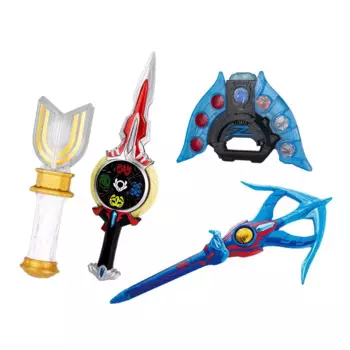 Bandai Dija Ultraman, серия периферийных игрушек, Мини Волшебная палочка, устройство-трансформер, искусственная кожа, арбалет, защита запястья