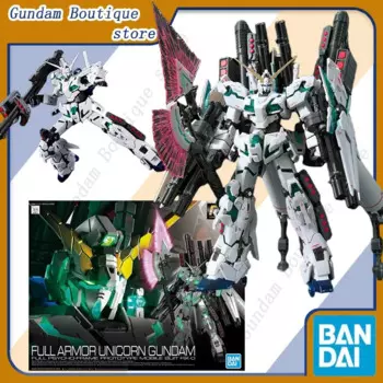 Bandai натуральная полная армия единорог GUNDAM RG аниме фигурка робота периферия Коллекционная сборная модель игрушки украшения подарок