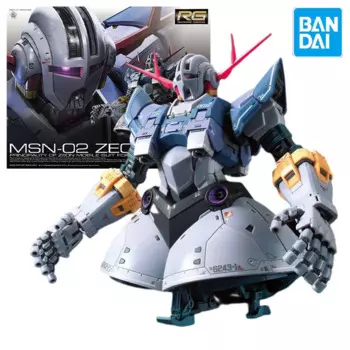 Bandai Подлинная модель Gundam, набор для гаража, Модель RG серии MSN-02 ZEONG аниме Гундам, фигурка, игрушки для мальчиков, коллекционная игрушка, подарок