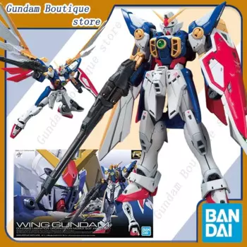Bandai подлинное Крыло GUNDAM RG 1/144 аниме экшн-фигурка робота на периферии Коллекционная Сборная модель искусственные подарки для детей