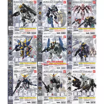 Bandai подлинные конфеты игрушки Gundam мобильный Костюм Ансамбль MSE перезаряженный ансамбль Коллекционные фигурки модели игрушки